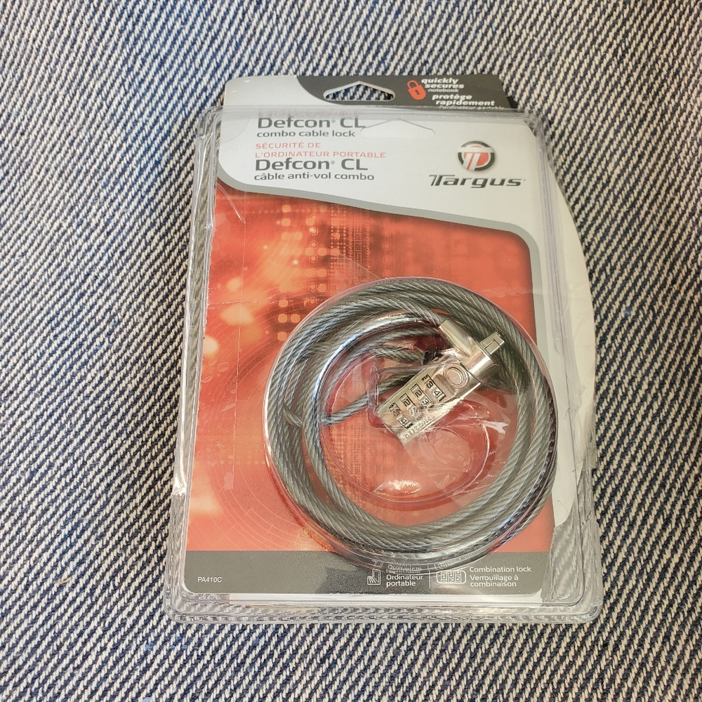 Targus - Laptop lock - Combo Cable - 6.5' / 2 m - EUC